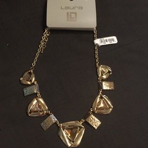Laura gold tone necklace